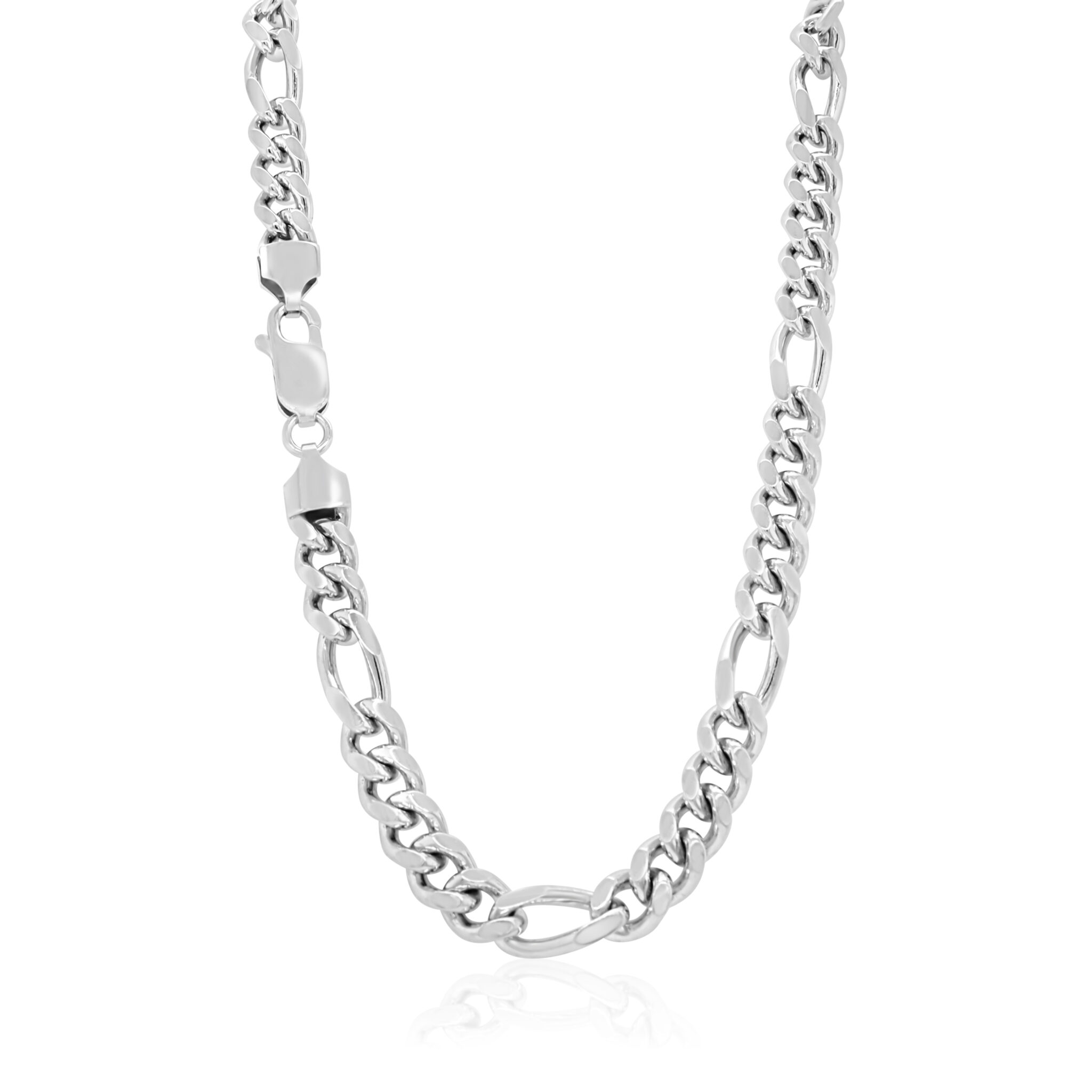 BB Sterling Silver 5 by 1 Figaro Chain - BB Designer Jewellers